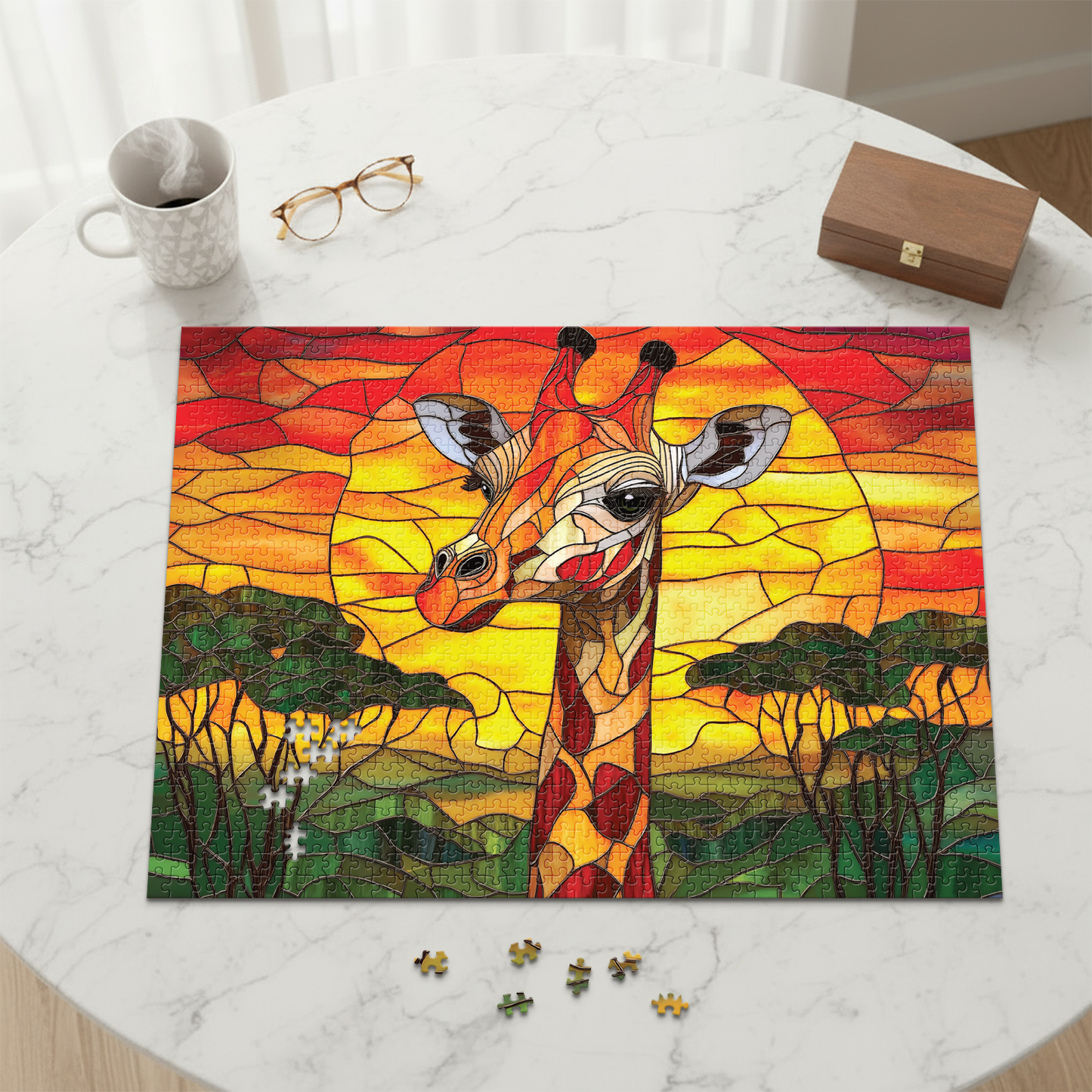 No. 10 - Sunset Giraffe