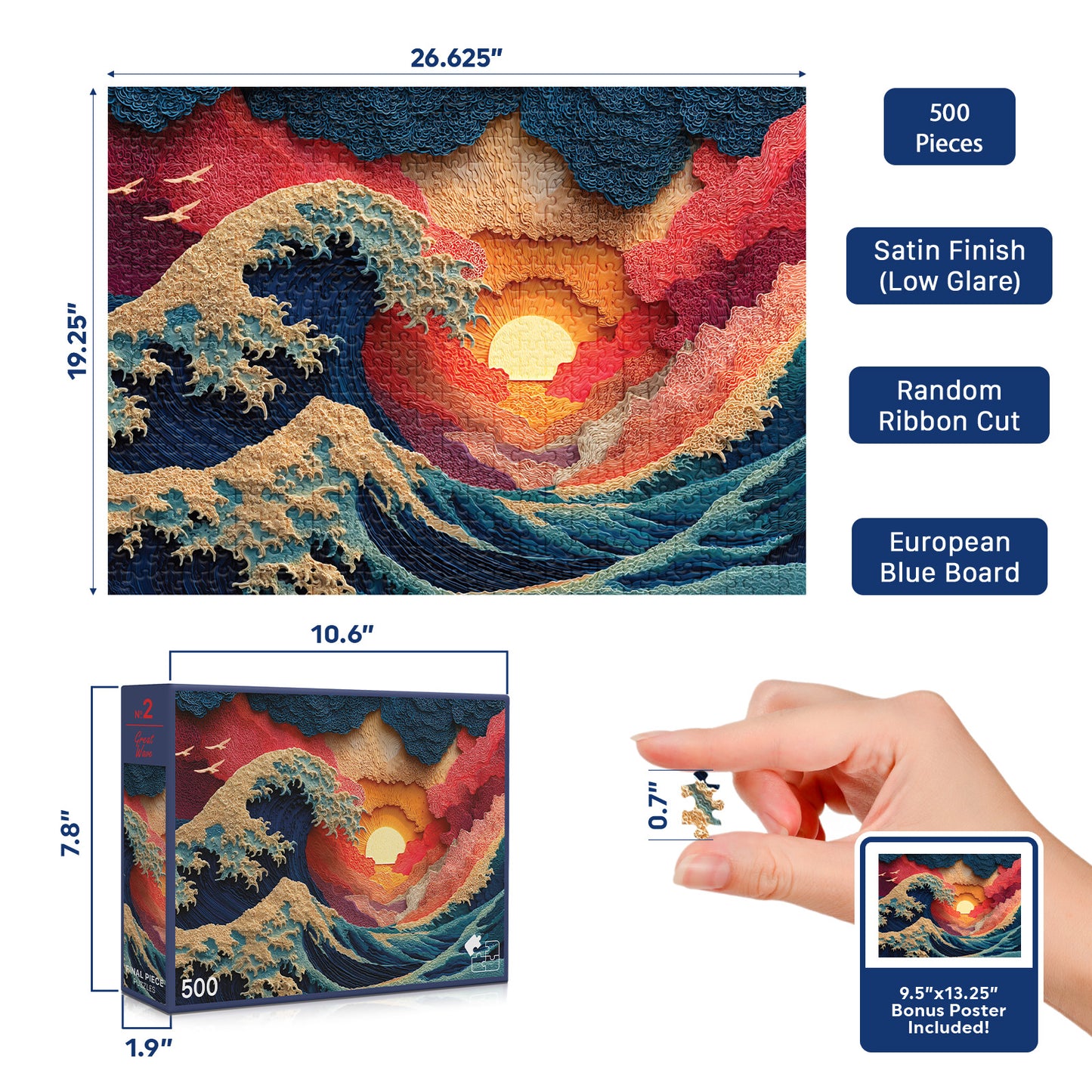No. 2 - Great Wave - 500 Piece