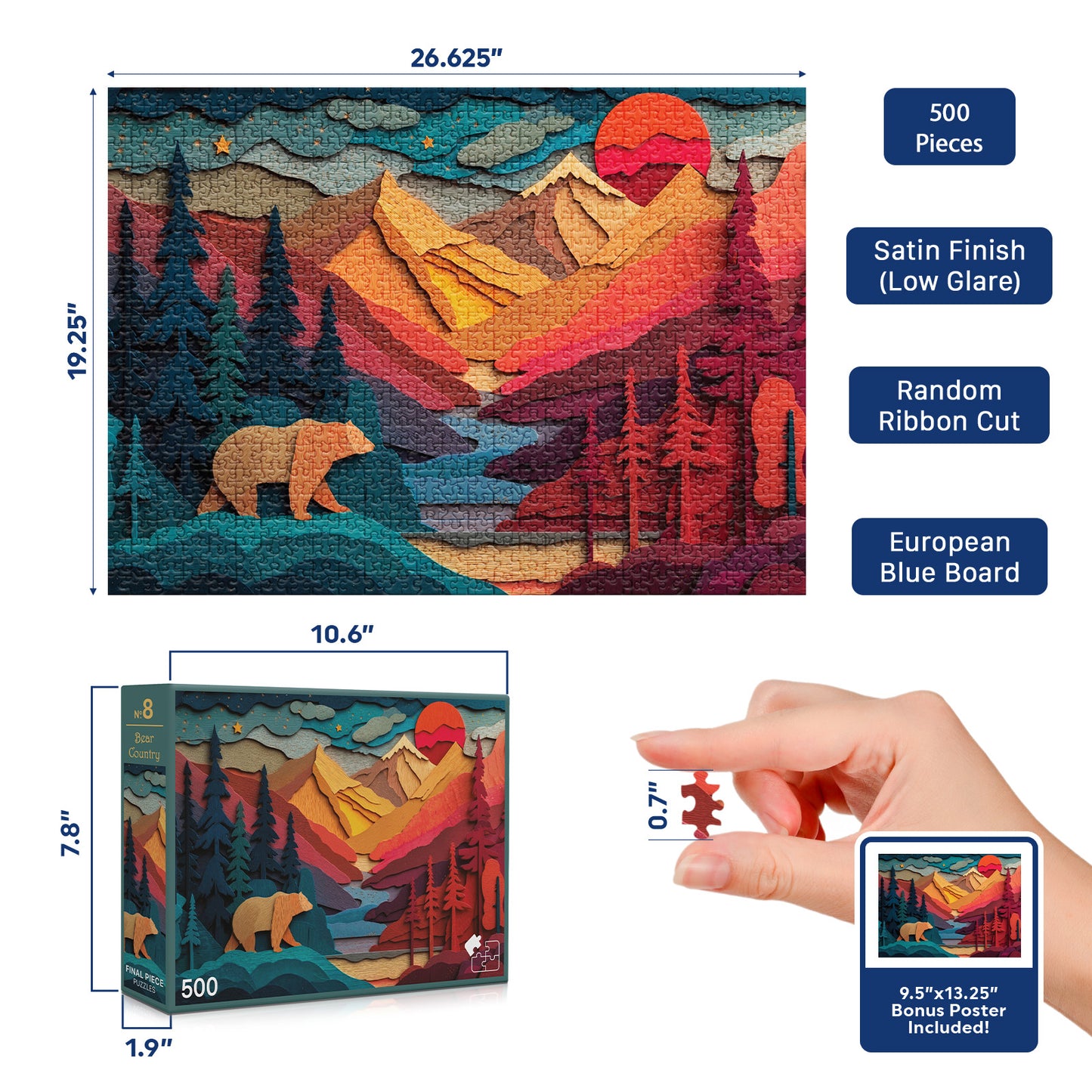 No. 8 - Bear Country - 500 Piece