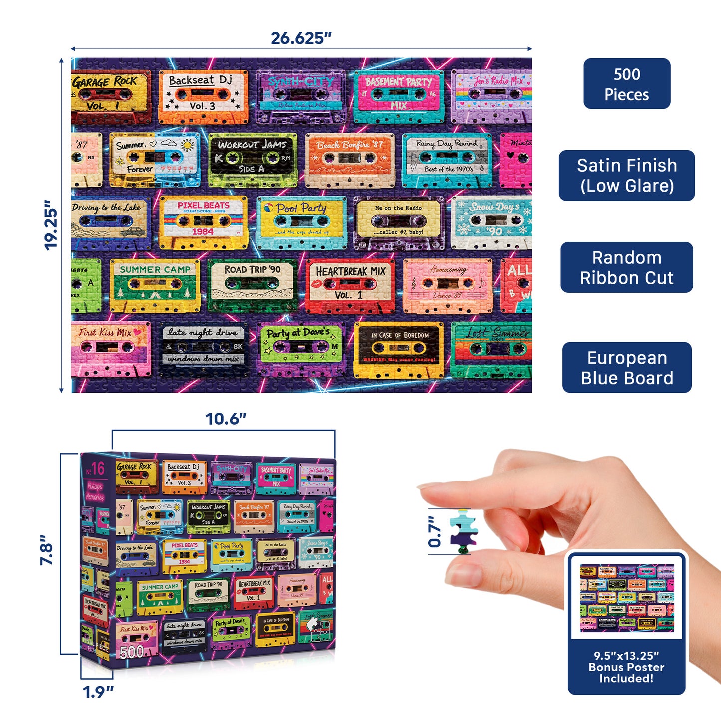 No. 16 - Mixtape Memories - 500 Piece