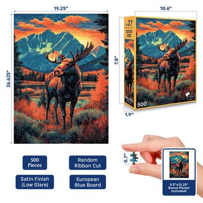 No. 27 - Mountain Moose - 500 Piece